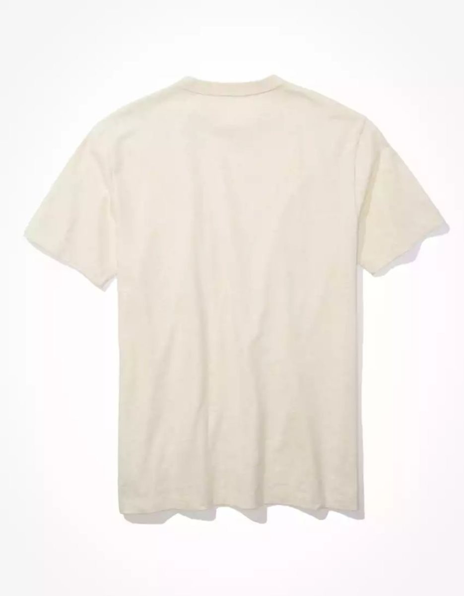 T Shirts American Eagle AE Super Soft Legend Beige Homme | HFC-74348196